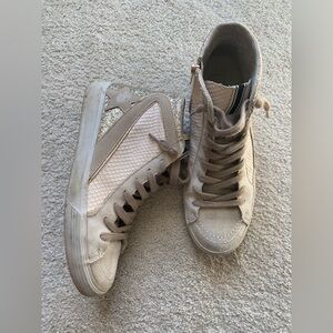 ShuShop Light Dusty Pink High-Top Sneakers